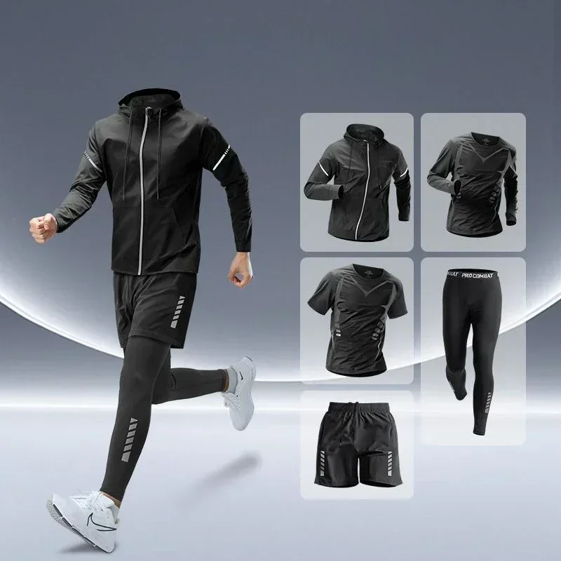 남성용 피트니스 러닝 세트 타이트핏 속건성 가을 야간  - Running Gear Autumn 리뷰 및 가격