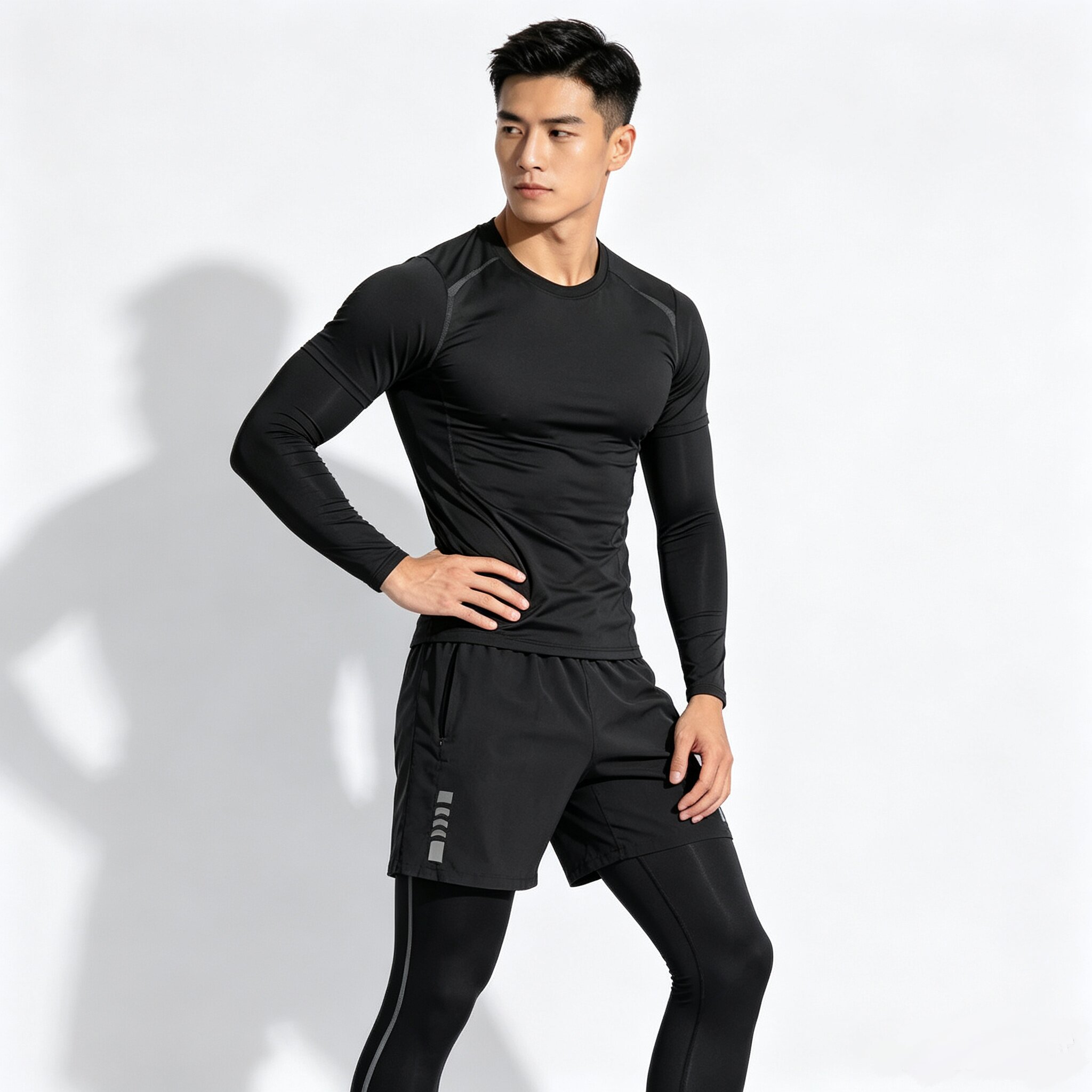 남성용 피트니스 러닝 세트 타이트핏 속건 스포츠웨어 가 - Running Gear Autumn 리뷰 및 가격