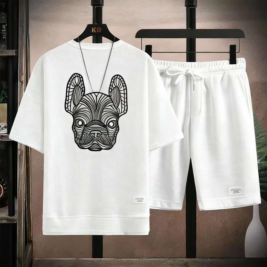 여름 남성용 속건 캐주얼 반팔 티셔츠 및 반바지 세트  - Running Gear For Men 리뷰 및 가격