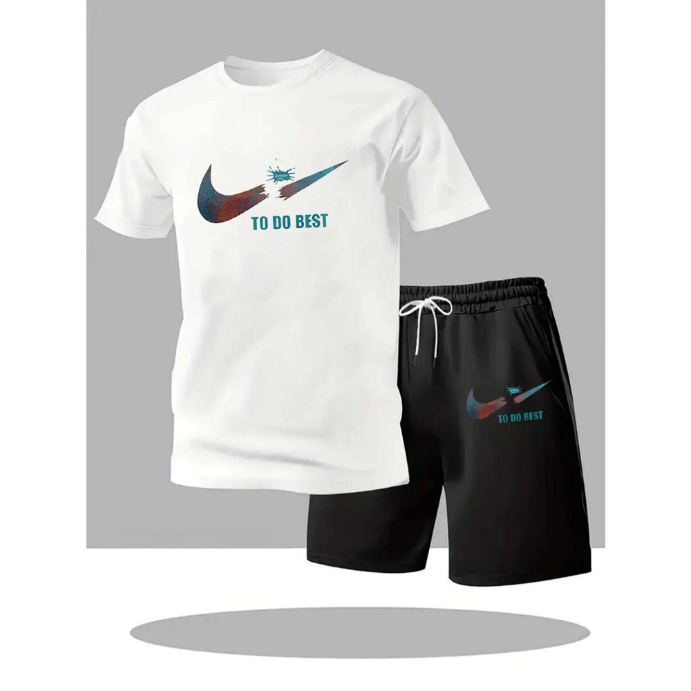 새로운 여름 운동복 남성 정장 패션 투피스 스포츠 피트 - Running Gear For Men 리뷰 및 가격