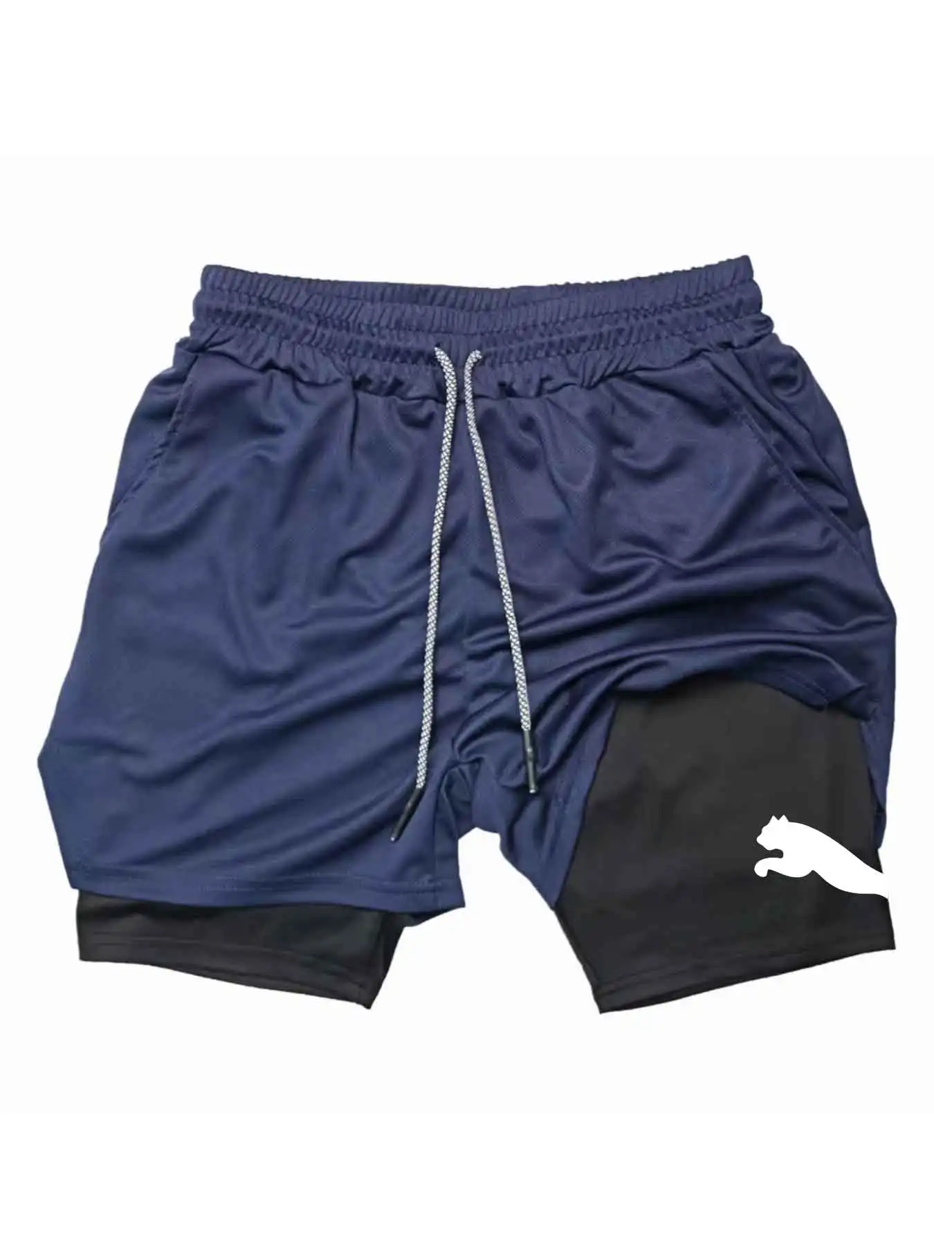 프린트 스포츠 반바지 2-in-1 짐 러닝 반바지 슬로 - Running Gear For Men 리뷰 및 가격